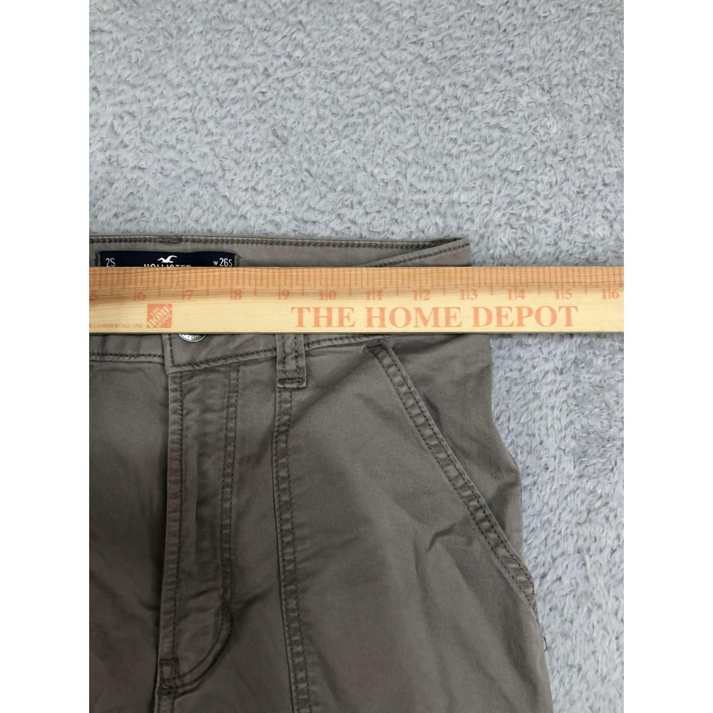 Hollister Cargo Pants Women's Size 2S (26x28) Ultra High Rise Baggy Beige - Picture 13 of 16